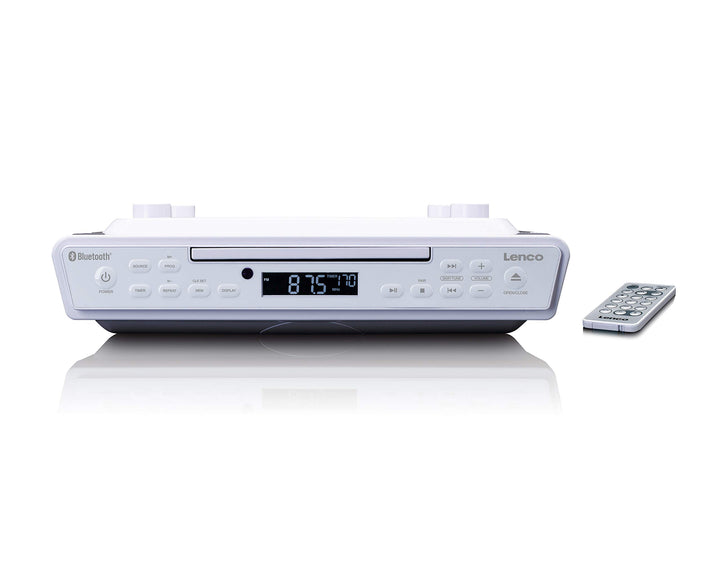 Lenco KCR-150 CD-Unterbau UKW Küchenradio - Bluetooth - Senderspeicher - 2 x 3 Watt RMS -Unterbau-Mo