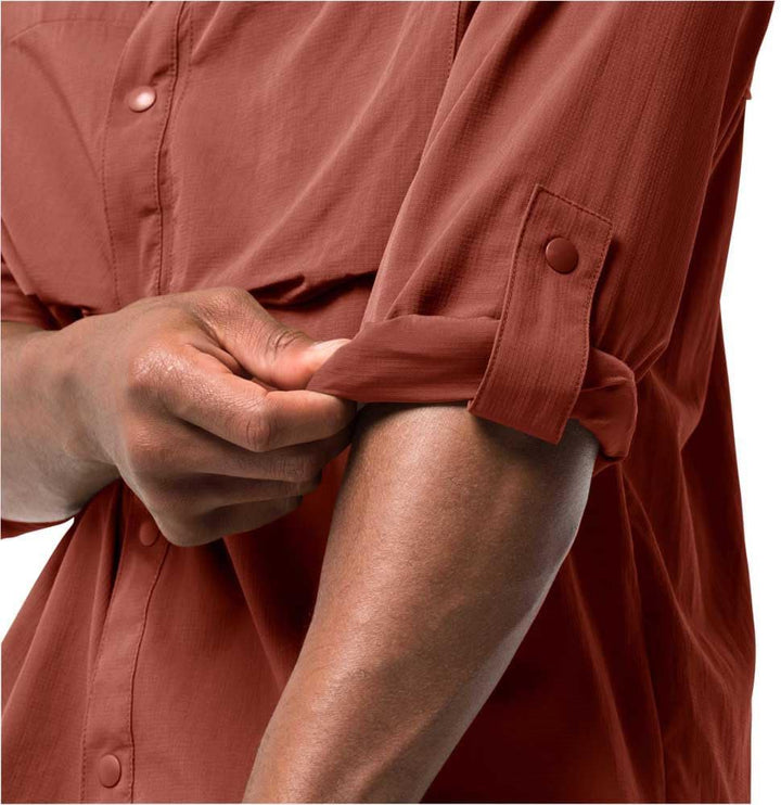 Jack Wolfskin Herren Atacama Wander-Shirt 3XL Barn Red, 3XL Barn Red
