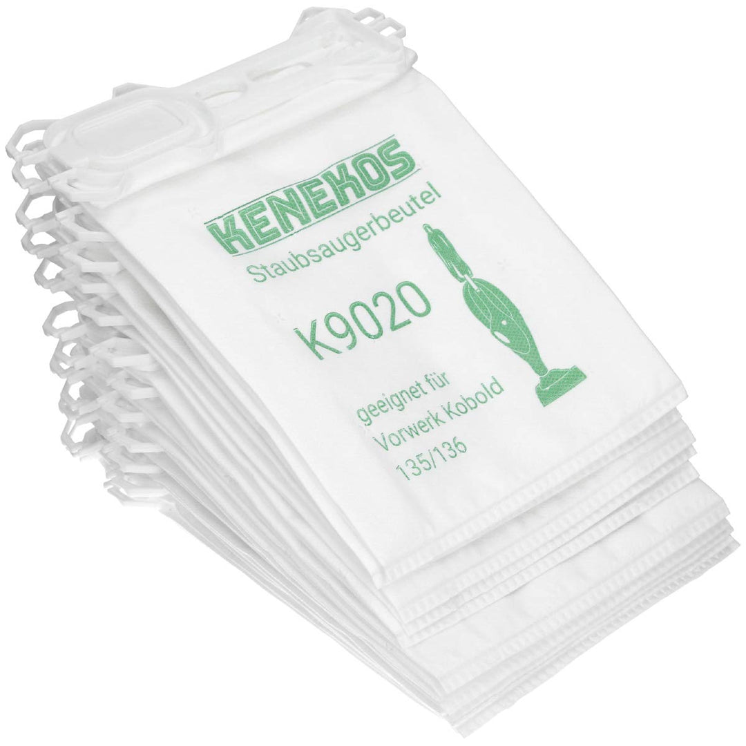 Kenekos - 18 Staubsaugerbeutel passend für Vorwerk - Kobold 135/136 / 135SC / VK135 / VK 136, 5-lagi
