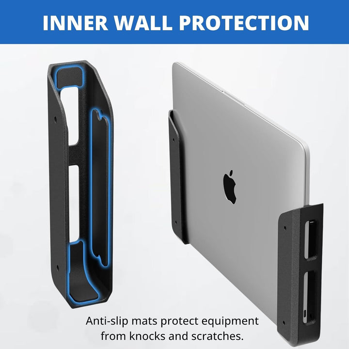 Universelle Laptop-Halterung für Wand- und Untertischmontage,Verstellbare Halterung für Geräte bis z