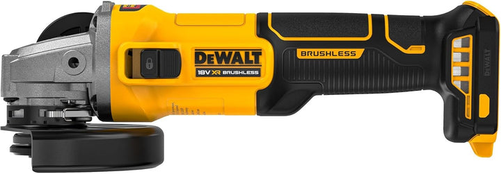 DEWALT 18V 125 mm Akku-Winkelschleifer (Bürstenloser Motor, elektronische Kupplung, werkzeuglose Sch