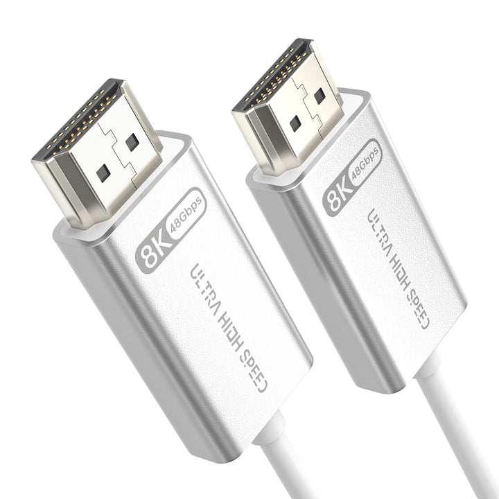 Glasfaser HDMI 2.1 Kabel 1m, 48Gbps Hochgeschwindigkeits-Aktives Optisches HDMI 2.1 Kabel [8K@60Hz,