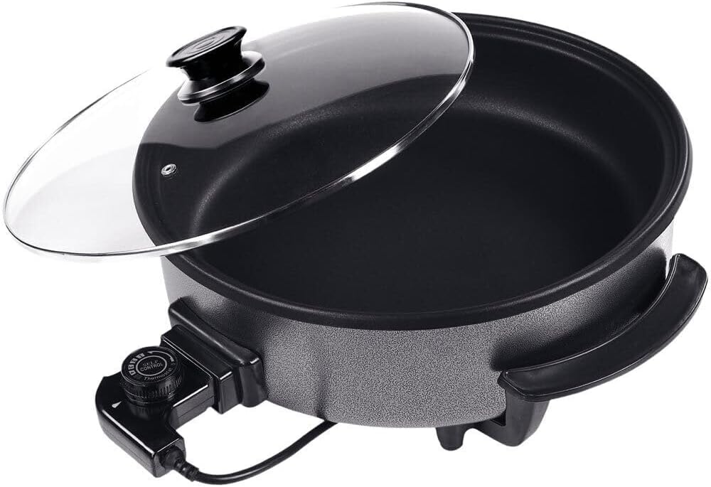 Shov Elektrische Pfanne Ø 32/5cm Pizzapfanne Partypfanne Elektropfanne Bratpfanne
