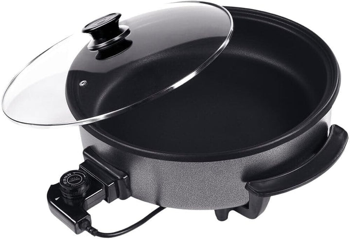 Shov Elektrische Pfanne Ø 32/5cm Pizzapfanne Partypfanne Elektropfanne Bratpfanne