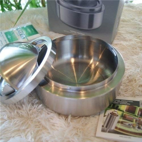ZACK 50162 "CONTAS" Kipp-Aschenbecher, Edelstahl matt, 13cm