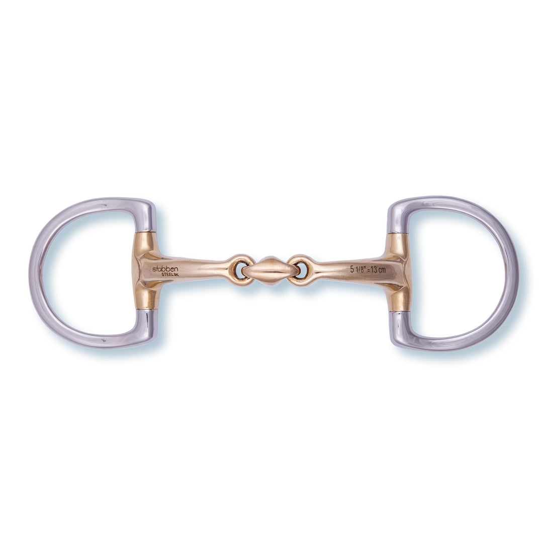 Stübben Gebiss 2252 Anatomische D-Ringtrense 13,5 cm - 16 mm - Sweet Copper, 13,5 cm - 16 mm - Sweet