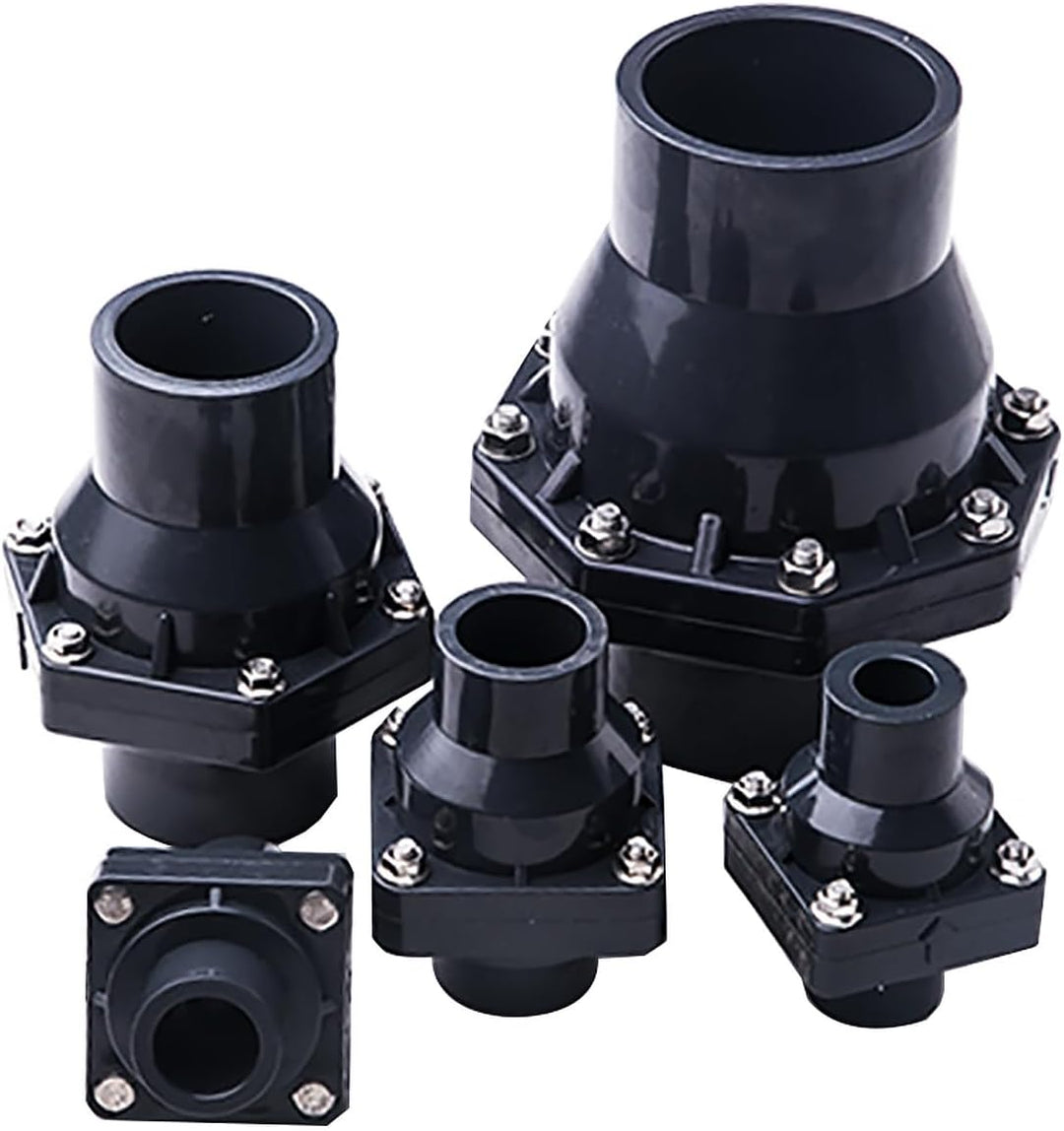 Swing Check Valve SENRISE Non-Return Check Valve PVC Double Union Solvent Weld Pipe Fittings for Met