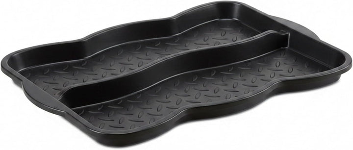 Relaxdays 10x Schuhabtropfschale klein, Kunststoff Schuhablage für 4 Schuhe, Profil Schmutzfang, HxB