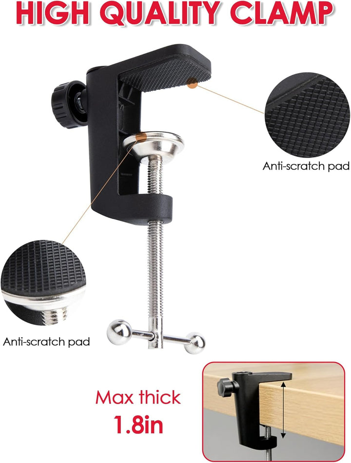 YOUSHARES Mikrofonarm für HyperX QuadCast 2/2 S - Profi Mic Arm mit Kabelklemme kompatibel mit Hyper