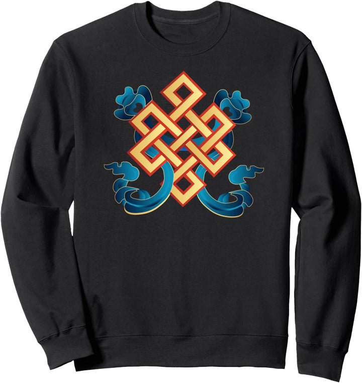 Endloser Knoten Ewiger Knoten Chinesische Symbolik Tibetischer Knoten Sweatshirt