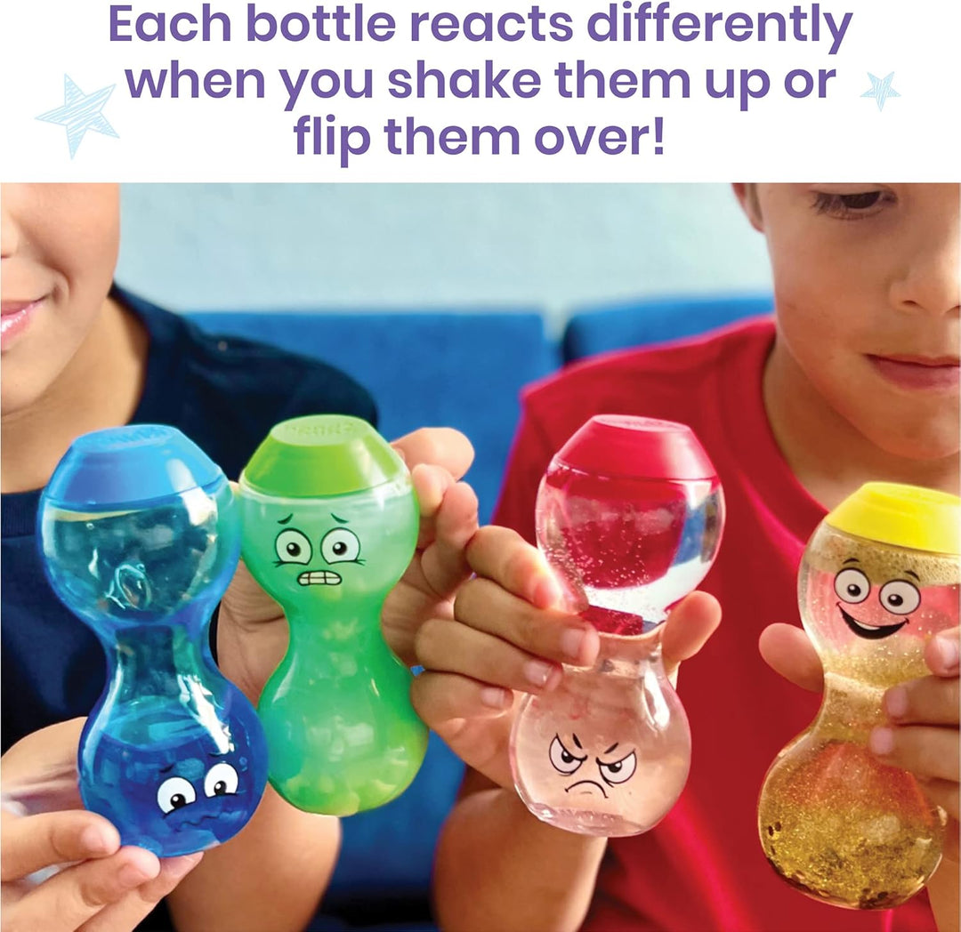 Learning Resources Express Your Emotions Sensory Bottles „Gefühle zeigen“, faszinierenden Bewegungen