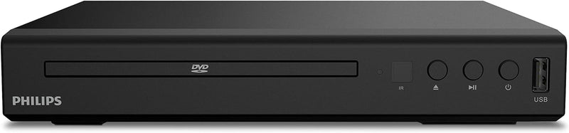 PHILIPS DVD-Player TAEP200/12 - Für nahezu alle Disc-Formate - USB Media Link - Schwarz