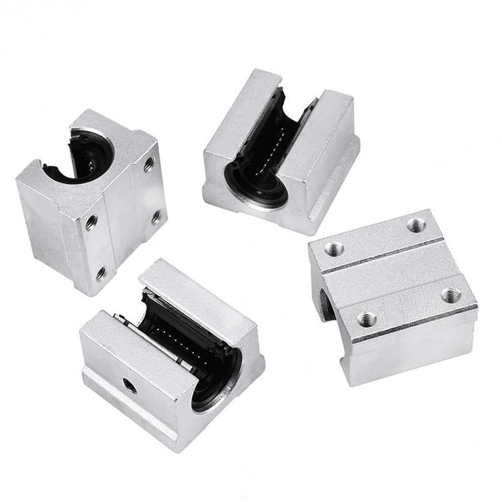 CNCMANS Linearführung und Lagerblöcken Kit, 2 Stück SBR16-300mm Linearschienen Gleitschiene Welle un