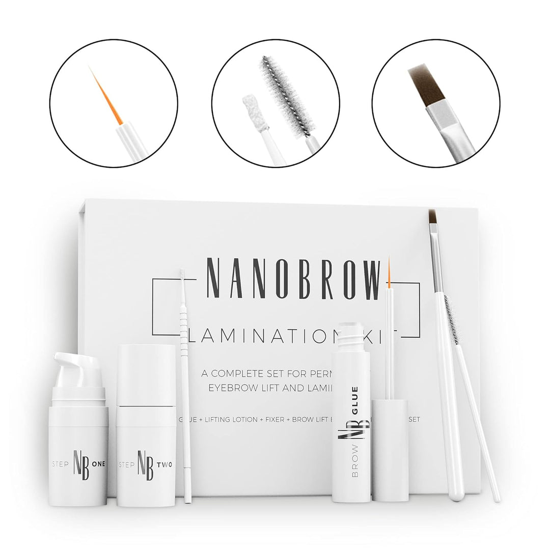 Augenbrauen Laminierung Set Nanobrow Lamination Kit - Professionelle Augenbrauenlaminierung Set zu H
