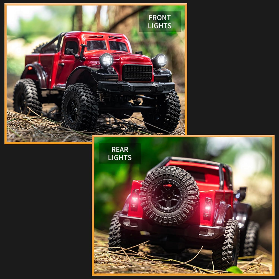 Ferngesteuerter LKW 1:18-4WD All Terrain RC – RC Auto mit 2 Akkus und Geschwindigkeitsregelung – 2,4