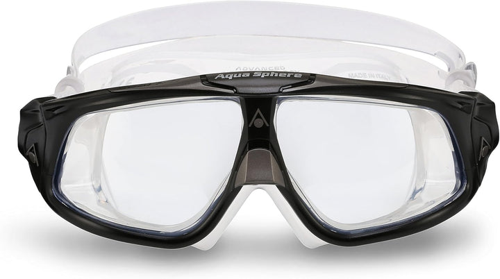 Aquasphere Unisex Seal 2.0 Schwimmbrille schwarz/grau, schwarz/grau