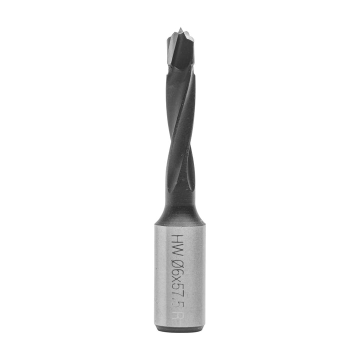 ENT 22042 Dübelbohrer HW, Schaft (S) 10 mm, Durchmesser (D) 6 mm, NL 30 mm, SL 20 mm, L 57,5 mm, Rec