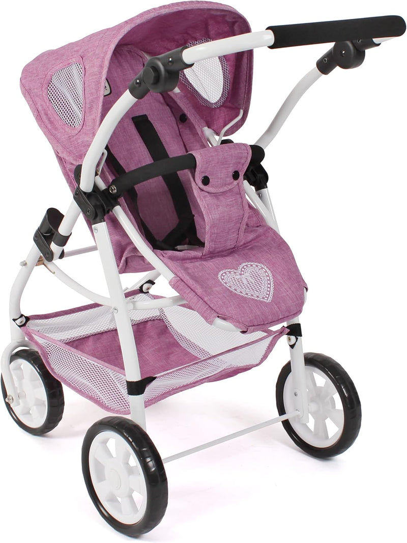 Bayer Chic 2000 - Puppenwagen Emotion All In, 3in1 Puppenwagen-Set bestehend aus Babywanne, Sportsit