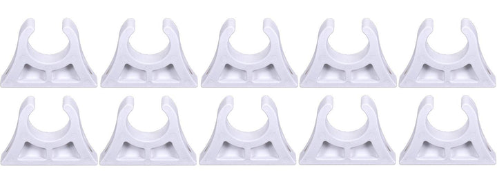 Osculati Bootshakenhalter 10 Stück 16-40 mm Kunststoff Weiss Schwarz Angelrutenhalter Bootshaken Pad