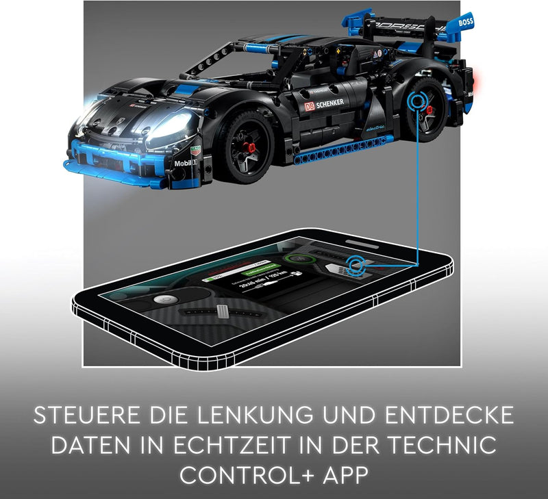 LEGO Technic Porsche GT4 e-Performance Rennwagen, Ferngesteuerter Flitzer, interaktives Modellauto,