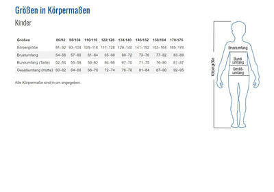 Planam Junior Kinder Rallyekombi BW kornblau Modell 0160 Grösse 122/128