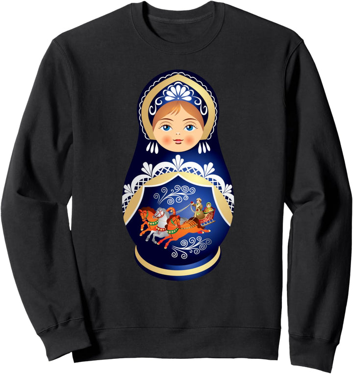 Matrjoschka Matroschka Russische Puppe Mit Kokoshnik Sweatshirt
