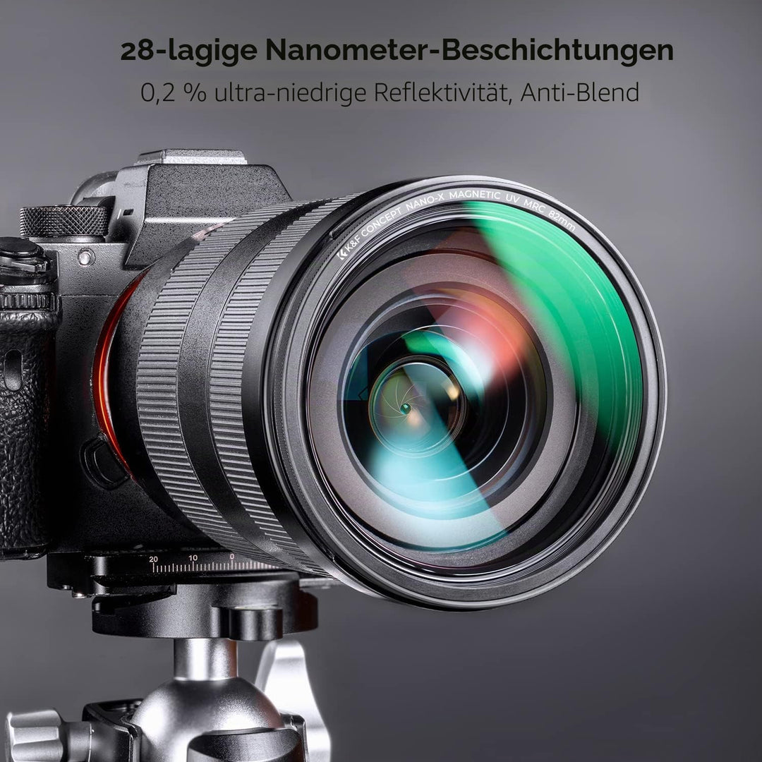 K&amp;F Concept X-Serie 58MM Magnetischer MCUV Filter mit Objektivdeckel Schutzfilter Ultraviolett-Filte