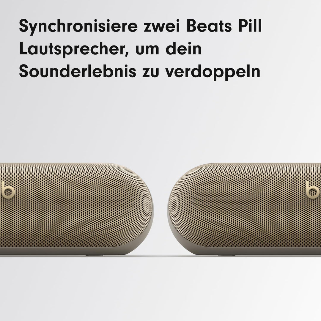 Beats Pill Tragbarer Bluetooth-Lautsprecher, Bis zu 24 Stunden Akkulaufzeit, Wasserabweisend, Kompat