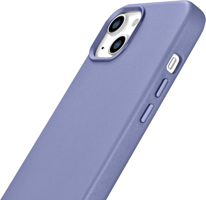 Mobiskin Hülle kompatibel mit Apple iPhone 14 Plus (6,7 Zoll), Handyhülle mit echtem Leder, Case, Sc