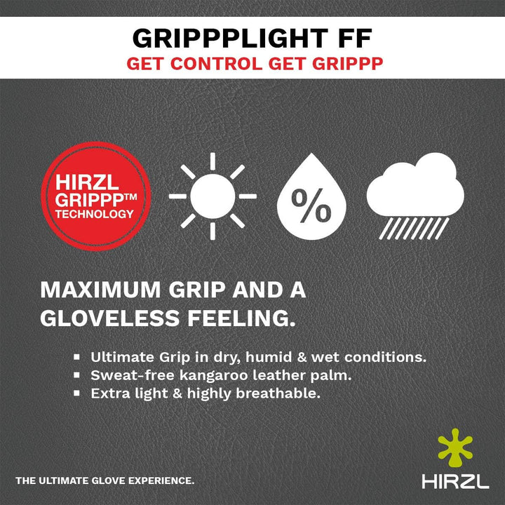 HIRZL GRIPPP Light FF, Fahrradhandschuh Unisex all Black XXL/11, all Black XXL/11