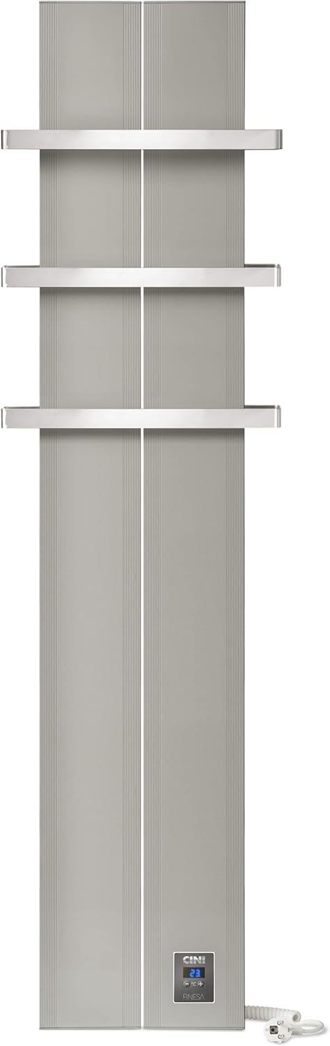 Finesa-D Badheizkörper elektrisch mit Thermostat 1500×408 mm | 1200 W – Flacher Paneel Design Handtu