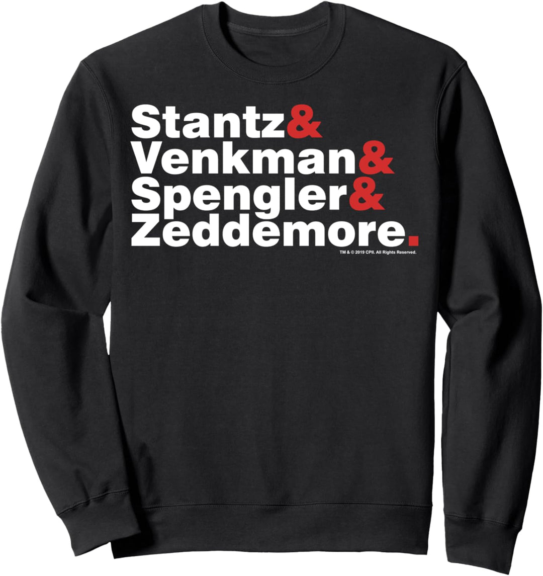 Ghostbusters White & Red Name Stack Sweatshirt