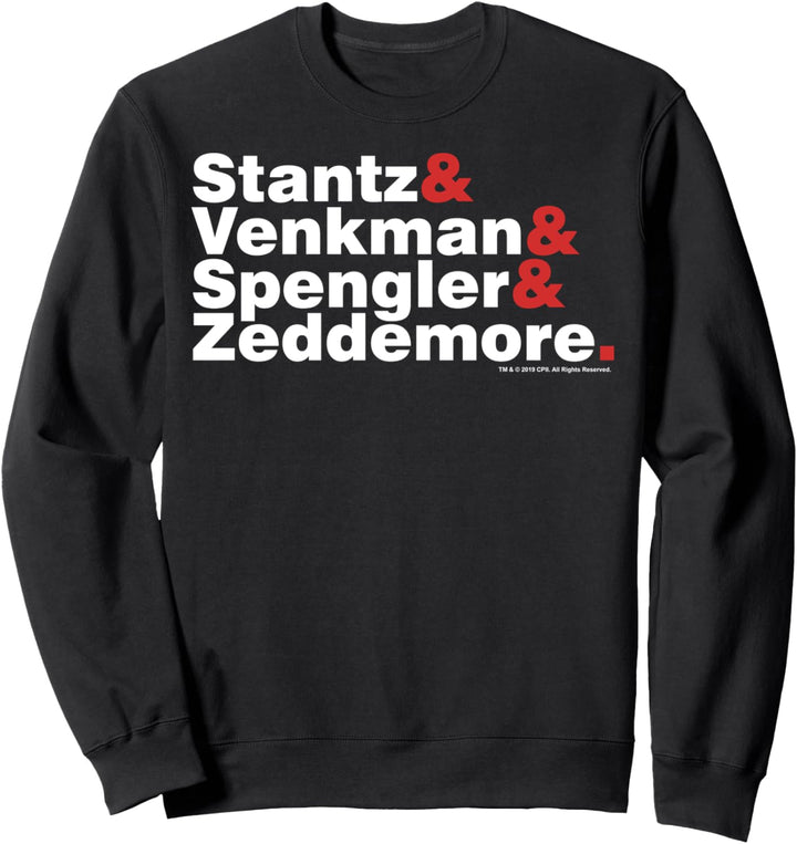 Ghostbusters White & Red Name Stack Sweatshirt