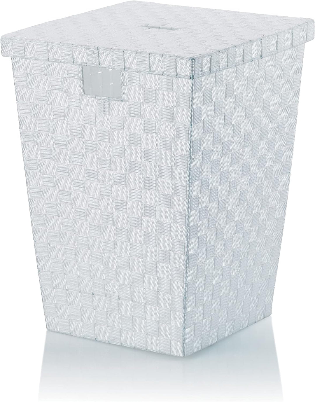 Kela Wäschebox Alvaro weiss PP-Faserband, Polypropylen, 40 x 40 x 52 cm