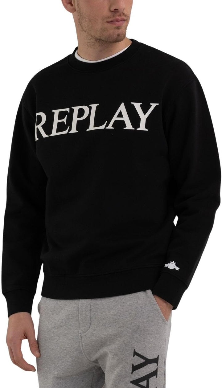 Replay Herren Sweatshirt S Black 098, S Black 098