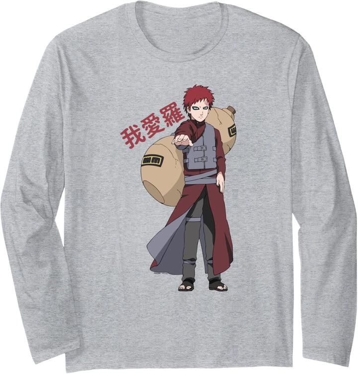 Naruto Shippuden Gaara Langarmshirt