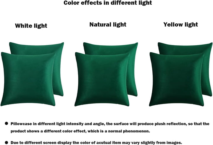 RainRoad Velvet Decorative Throw Pillow Covers Cushion Cover Pillow Case for Sofa Couch Bed Chair,So