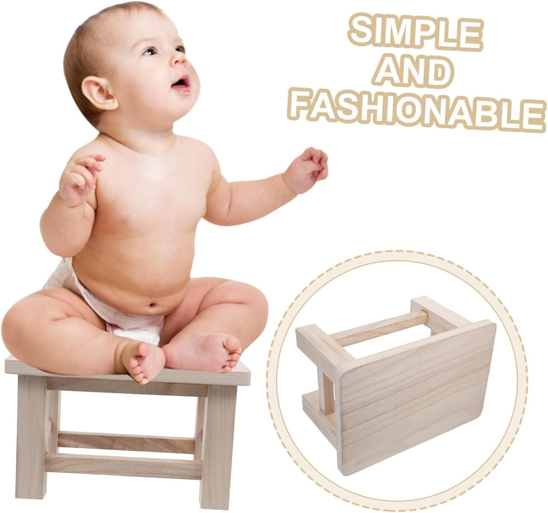 TOPBATHY Holz Hocker Klein Massiv Aus Naturholz Schuhhocker Tritthocker Wechselschuhhocker Für Zuhau