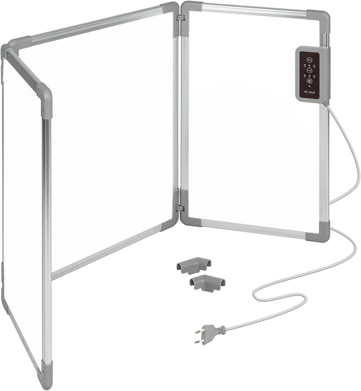Mi-Heat Faltbares Aluminium Heizpaneel 53x108cm Infrarot Schreibtischheizung 350W bis 80°C Heizwand