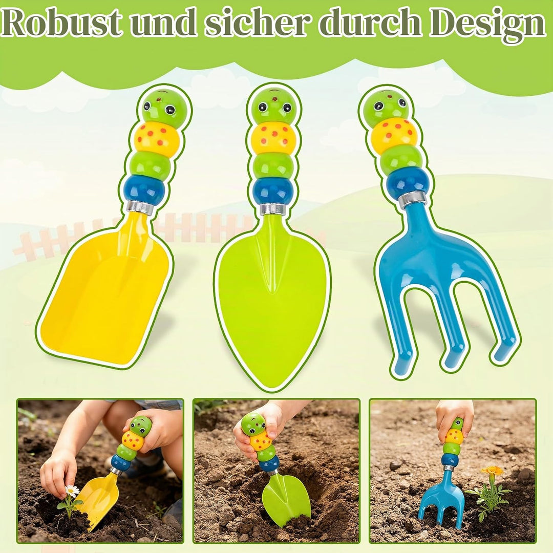 Gartenspielzeug Kinder ab 4 Jahre: Kinder Gartenarbeit Set mit Handschuhe, Schürze,Giesskanne,Pflanz