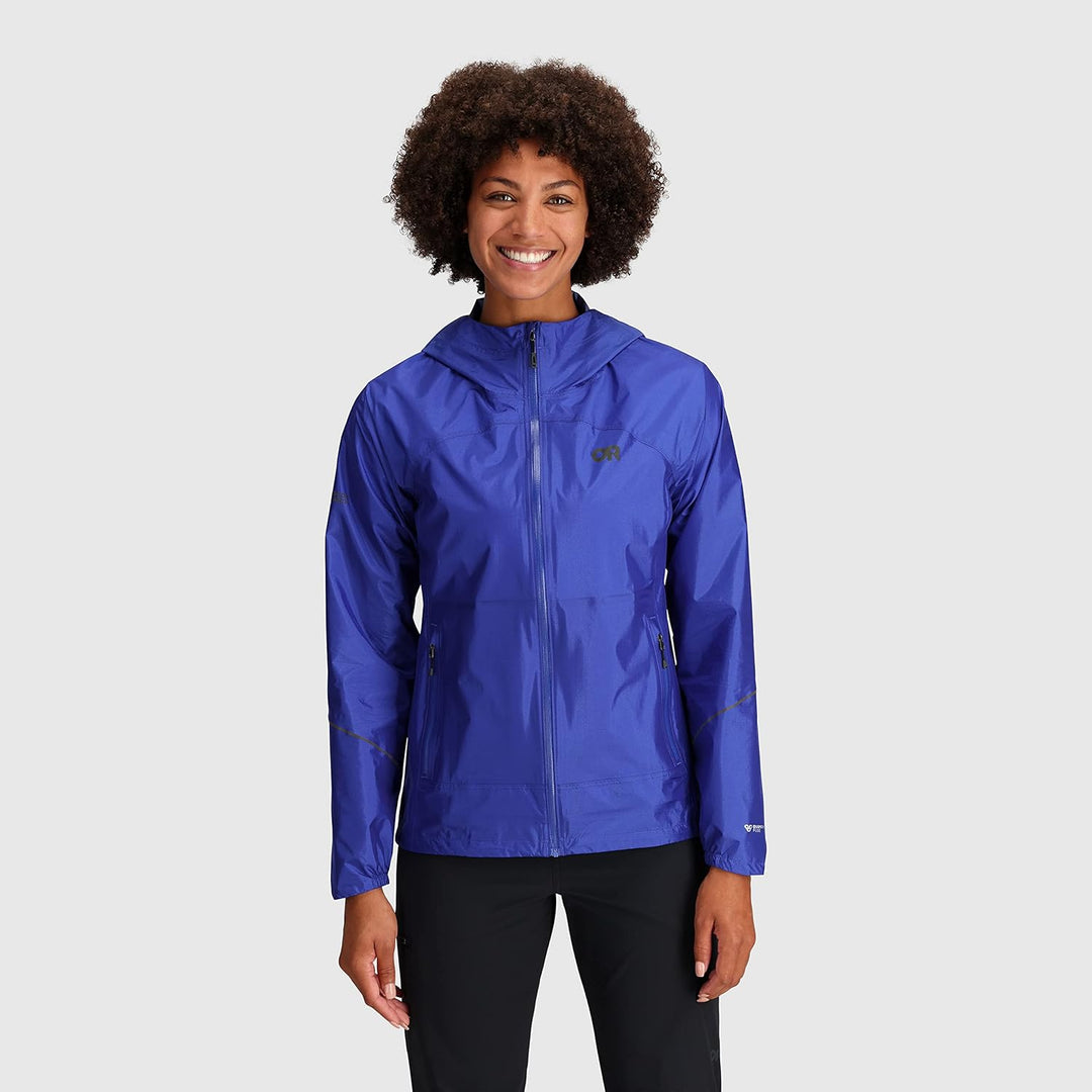 Outdoor Research Helium Regenjacke Damen rot Grösse XS Ultramarinblau/Ausflug, einfarbig (Getaway So