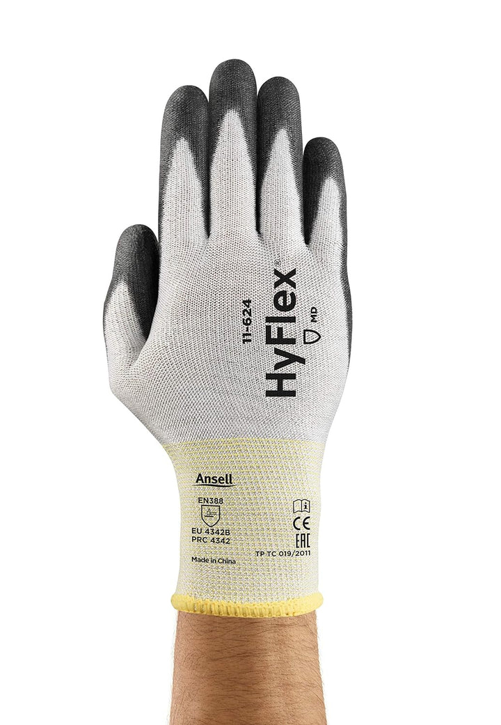 Ansell HyFlex 11-624 Arbeitshandschuhe aus Dyneema, Hoher Schnittschutz und Ausgezeichnete Flexibili