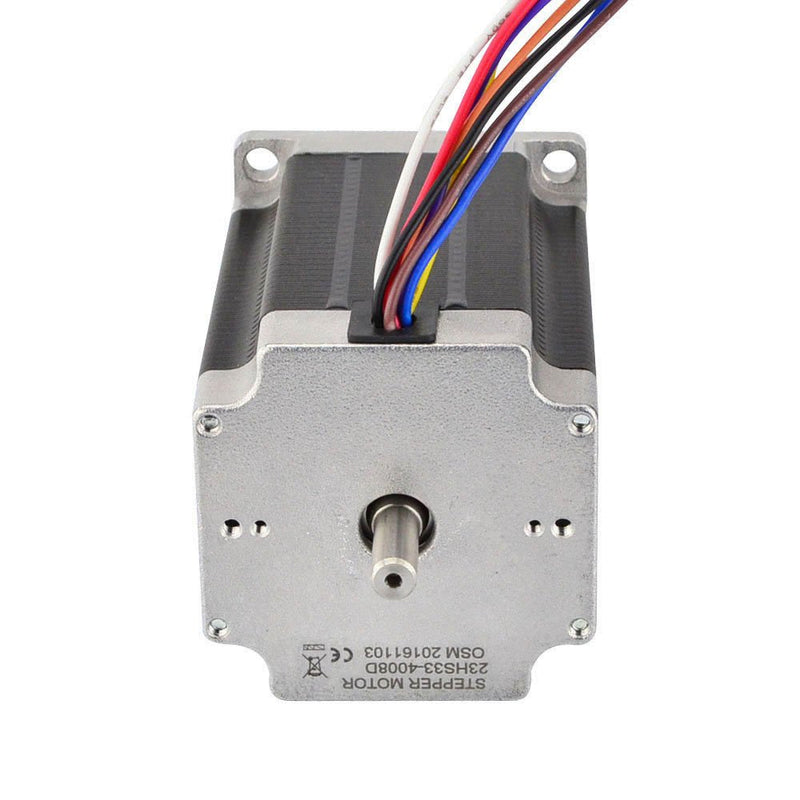 STEPPERONLINE Doppel Schacht Nema 23 Schrittmotor Uni/Bipolar 1.8deg 2.83Nm 4A 57x84mm 8 Drähte für