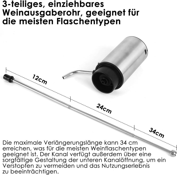 Elektrischer Wein dekanter, Dekanter Rotwein, Elektrischer Ausgiesser, Elektrischer Weindekanter, Wi