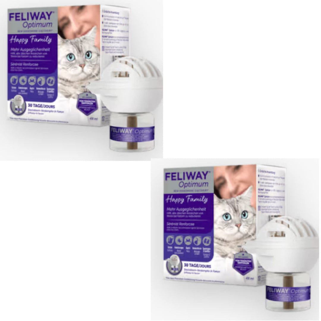 generisch Feliway Optimum Start-Set von Ceva - Doppelpack - 2 x Stecker & 2 x 48ml Flakon
