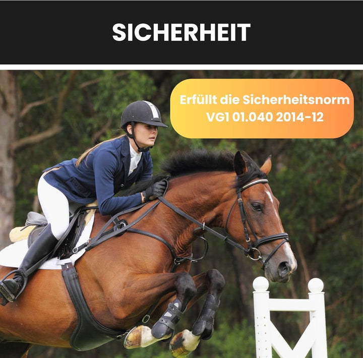 Start Sport+ Reithelm – Leichter und sicherer Pferdehelm für Erwachsene und Kinder mit effektivem Be