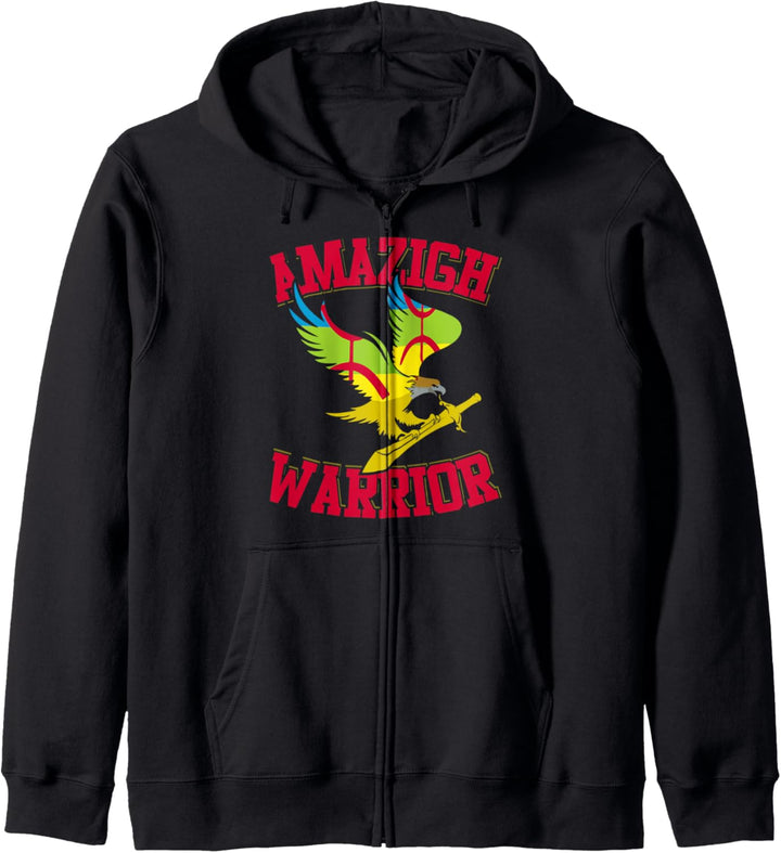 Amazigh Warrior Kabyle Berber Amazigh Flag Kapuzenjacke