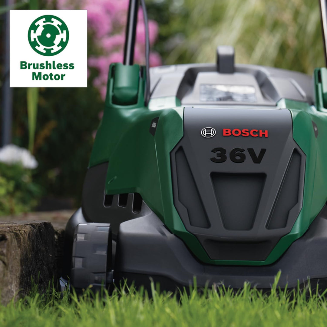Bosch leistungsstarker Akku-Rasenmäher AdvancedRotak 36V-44-750 (zum Rasenmähen; 36-Volt-System; Sch