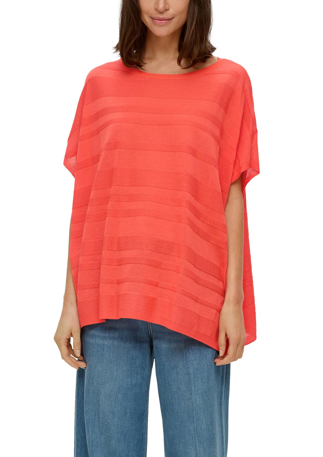 s.Oliver Damen Poncho Einheitsgrösse 2590_orange, Einheitsgrösse 2590_orange