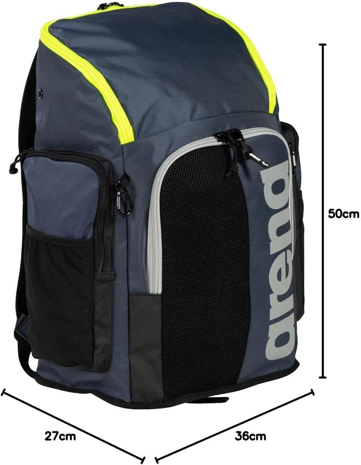 arena Spiky III Schwimm Rucksack 45, Freizeit- und Sportrucksack aus Wasserabweisendem Material, Gep